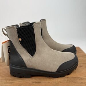 New Womens Bogs Holly Chelsea Suede Waterproof  Ankle Boots Sz 6.5 M